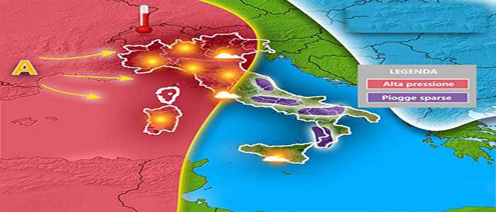 Meteo: un maestoso campo di alta pressione sull'Italia, previsioni su Nord, Centro, Sud e Isole