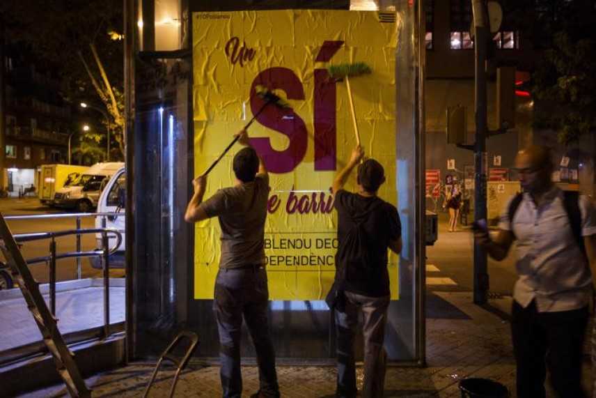 La calda vigilia del voto in Catalogna