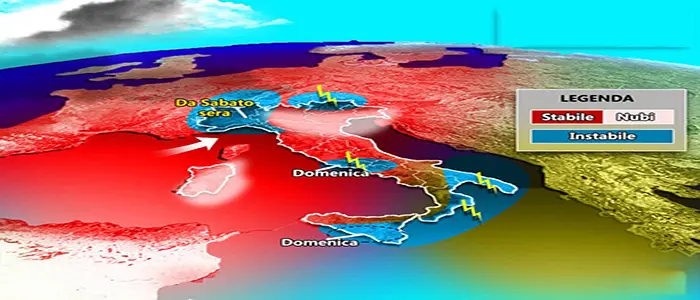 Meteo: Weekend con piogge e clima autunnale, previsioni su Nord, Centro, Sud e Isole