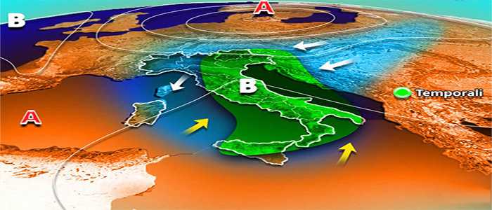 Meteo: Ciclone italico, previsioni su Nord, Centro, Sud e Isole