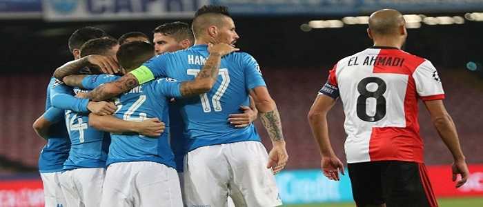 Champions League, Napoli - Fayeenord 3-1. Vittoria con dedica a Milik per la squadra di Sarri
