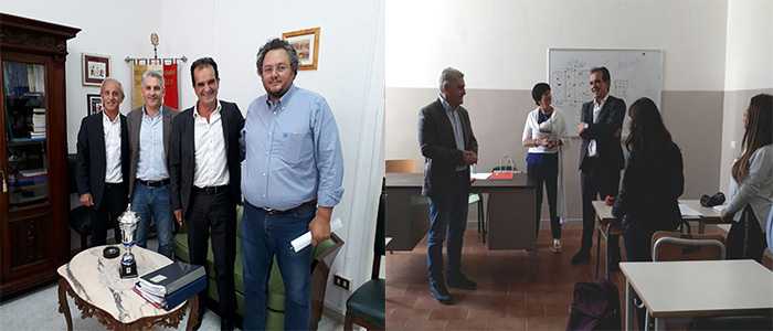 Enzo Bruno, visita le scuole di competenza per raccogliere istanze di docenti e studenti (Foto)