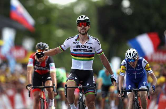 Mondiali ciclismo 2017, Peter Sagan ha fatto tris. Quarta l'Italia con Matteo Trentin