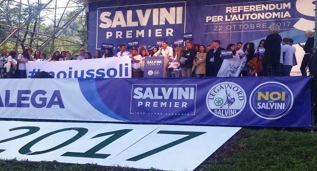 Raduno Lega, Salvini: "Sarò candidato premier per dare mano libera alle forze dell'ordine"