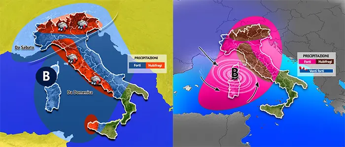Allerta Meteo: "Bombe d'acqua" e forti temporali, previsioni su Nord, Centro, Sud e Isole