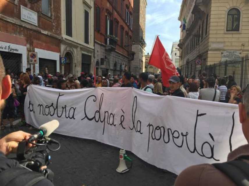 Roma, tensione su sgomberi per sit-in movimenti per la casa
