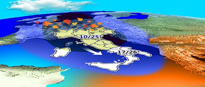 Meteo: Temperature giu' anche di 13° con Poppea. Ecco il dettaglio su Nord, Centro, Sud e Isole