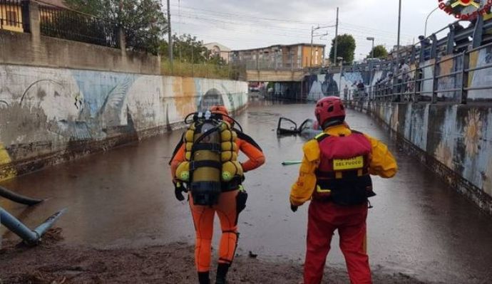 Forte maltempo e allagamenti in Toscana nella notte