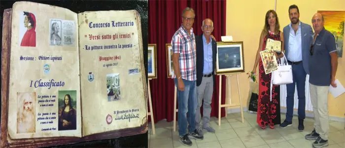 Concorso letterario Versi sotto gli Irmici. Primo premio per la pittura ad una lametina (Foto)