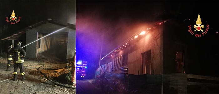 Incendi: Decollatura, divampata azienda, il tempestivo intervento VVF limita i danni (Foto)