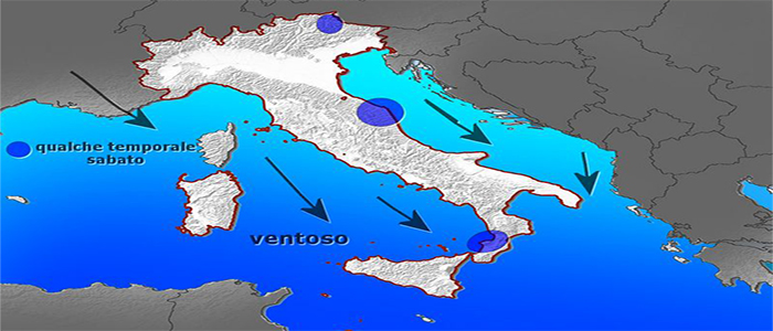 Meteo: Weekend, temporali e crollo termico, previsioni su Nord, Centro, Sud e Isole