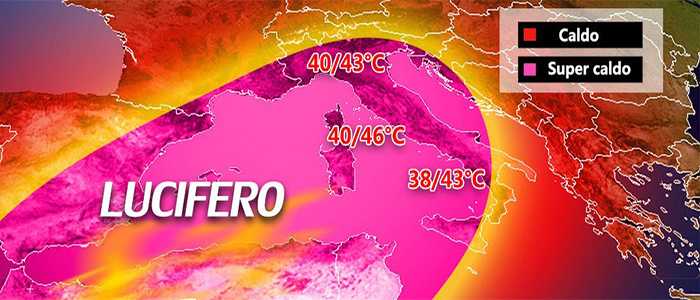 Meteo: Lucifero non perdona. Super-caldo, afa, siccità, previsioni su Nord, Centro, Sud e Isole