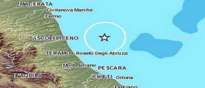 Terremoto, nuova scossa al largo delle coste dell'Abruzzo