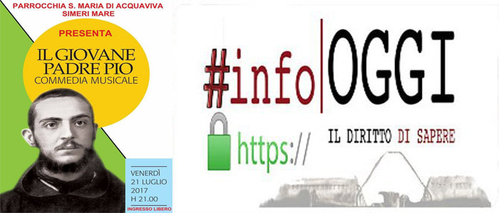 A Simeri Mare (Cz) la commedia musicale "Il giovane padre Pio"