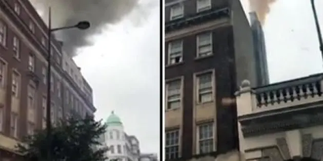 Gb: palazzo in fiamme a Hyde Park