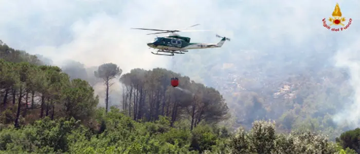 "Incendi" Lotta attiva AIB della Protezione Civile dei Vigili del fuoco e dell'Arma dei Carabinieri