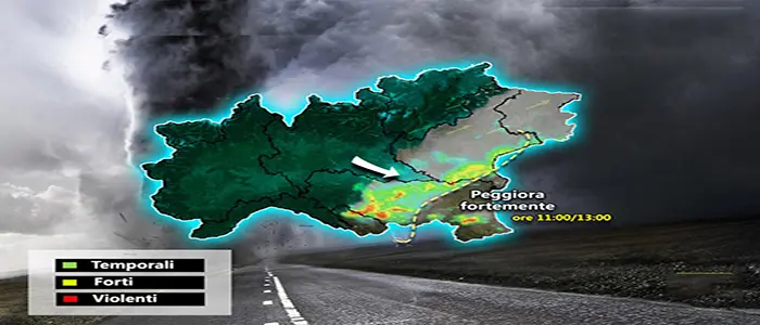 Allerta Meteo, Storm Line su Emilia Romagna e Veneto. Rischio trombe d'aria