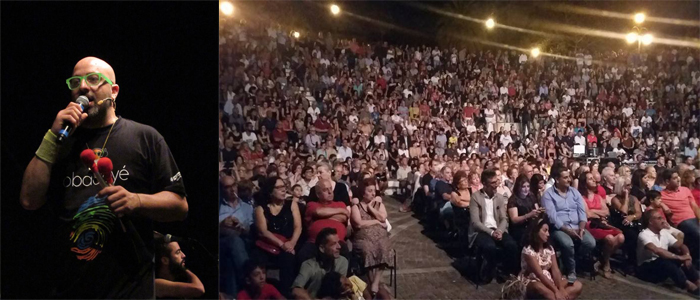 La via col botto "Reggio Chiama Rio - Fatti di musica Brasil festival" a Reggio Calabria