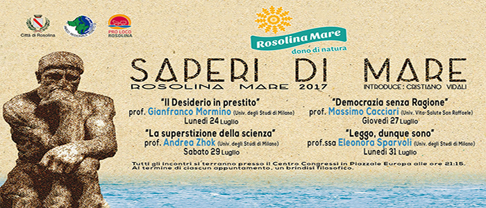 Il Festival di Filosofia Saperi di Mare 2017