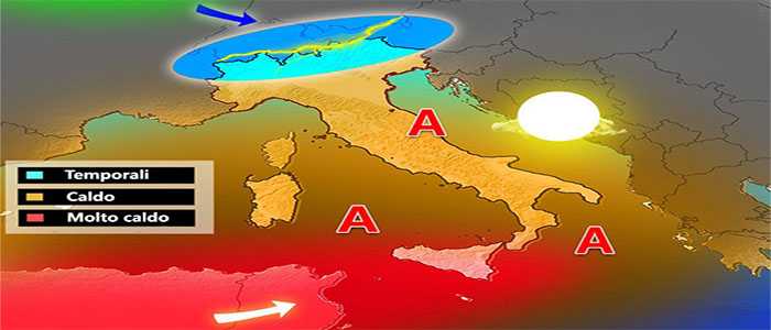 Meteo: Caronte, caldo africano fino a 44°, previsione su Nord, Centro, Sud e Isole