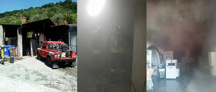 Incendio attivita' commerciale a Gimigliano, pronto l'intervento Dei Vvf