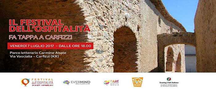 Festival dell'Ospitalità 2017 II tappa pre-festival a Carfizzi (Kr) nel Marchesato Crotonese