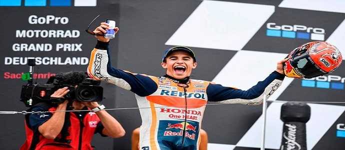 MotoGP: Marquez trionfa al Sachsenring