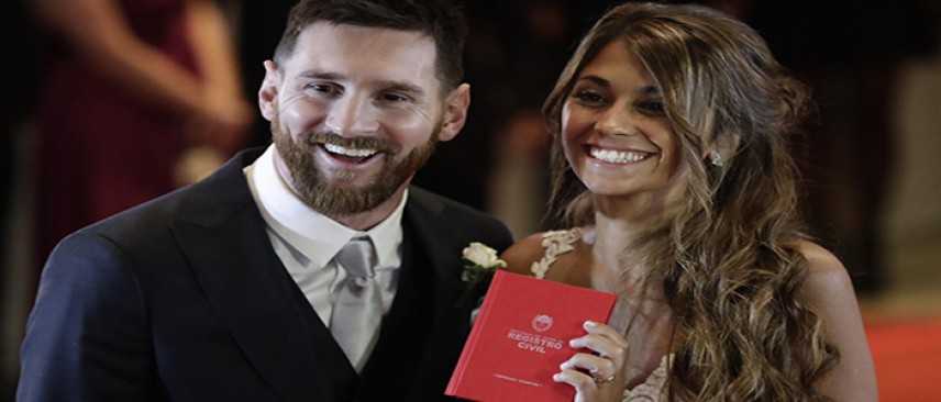 Calcio: Messi ha detto si' alla sua Antonella, parata di campioni