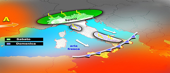 Meteo: Weekend caldo gradevole, ma allerta ai temporali, previsione su Nord, Centro, Sud e Isole