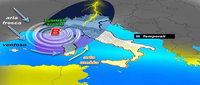Allerta Meteo: Summer Storm attacca Scipione, previsione su Nord, Centro, Sud e Isole