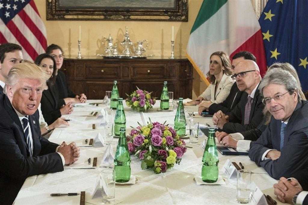Roma, incontro Trump-Gentiloni: "Impegno comune contro il terrorismo"