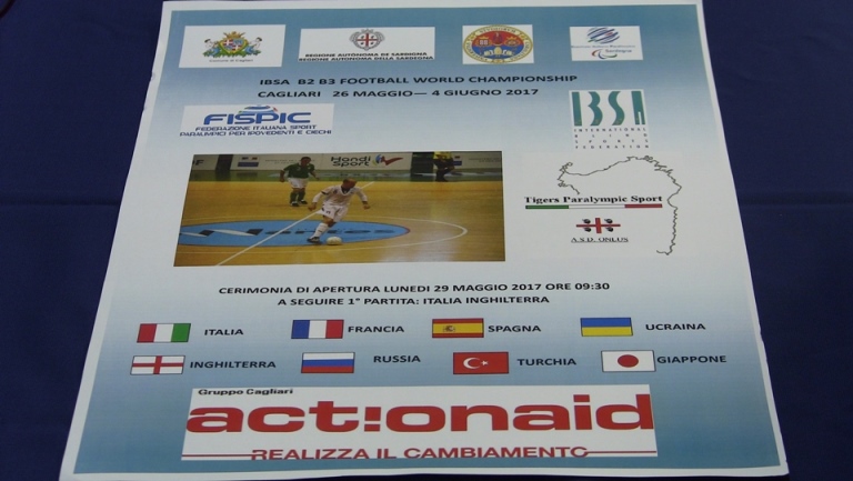 CIP Sardegna: presentato a Cagliari il Mondiale Calcio a 5 per Ipovedenti