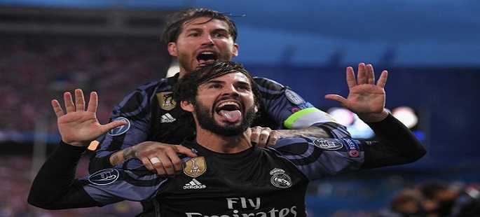 Champions League, Atletico - Real Madrid 2-1. Saul e Griezmann illudono, Isco chiude i conti