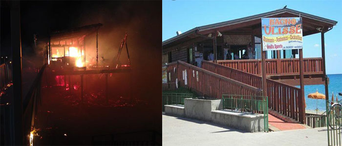 Incendio Lido Ulisse a Squillace Lido - Dichiarazioni del Sindaco Pasquale Muccari