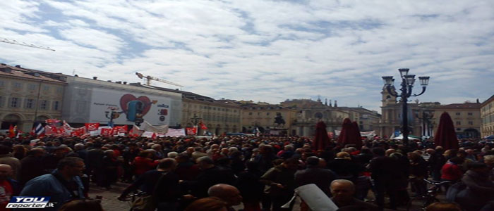 Torino: la pioggia non ferma il corteo del primo maggio