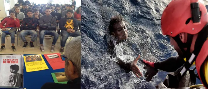 Al Liceo Classico "Bruno Vinci" di Nicotera (Vv) per il romanzo "Il cacciatore di meduse"