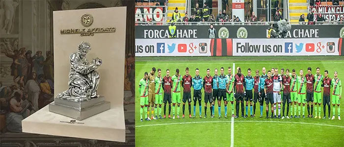 Al Milan il Pitagora d'Argento di Michele Affidato [Foto]