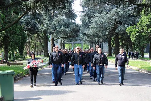 Milano, commemorazione RSI senza insegne