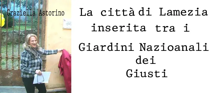 La citta' di Lamezia inserita tra i Giardini Nazionali dei Giusti