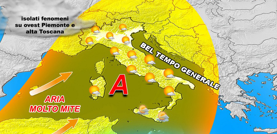 Meteo: Domenica delle Palme sole, caldo entro lunedì fino a 27. Previsione su Nord, sud e Isole