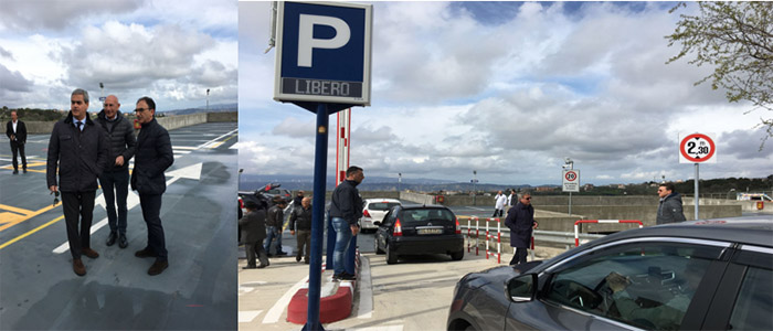 Aperto parcheggio multipiano ospedale Pugliese. Abramo: "struttura utilissima per cittadini" [Foto]