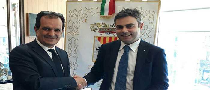Il presidente, Enzo Bruno, riceve il nuovo delegato provinciale del Coni