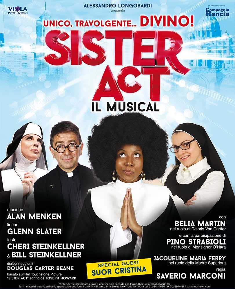 "Un pomeriggio in Compagnia" degli artisti del musical Sister Act, 21 Marzo Teatro Augusteo Napoli