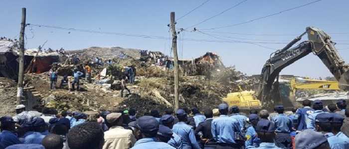 Frana la discarica di Addis Abeba in Etiopia. 46 morti