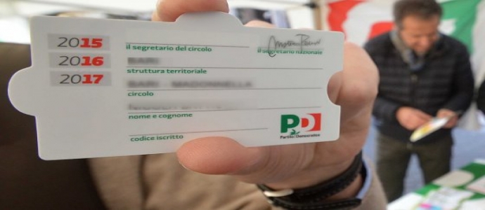 Pd, nuovo caos tessere: polemiche anche in Puglia