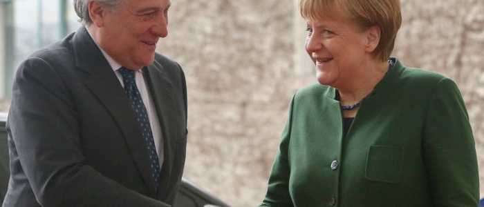 Tajani incontra Merkel per discutere sugli obiettivi europei alle porte dei 60 anni dei Trattati