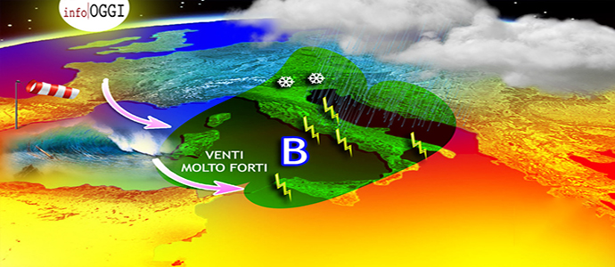 Meteo: Venti di burrasca temporali e mareggiate su molte regioni, ecco dove