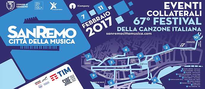 Festival di Sanremo 2017 - Eventi Collaterali: "Tutti Cantano a Sanremo" gli eventi e le location