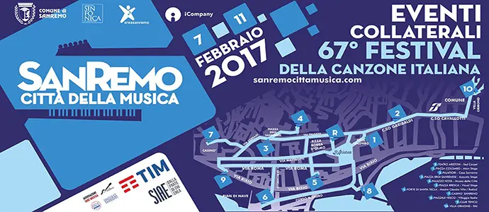 Festival di Sanremo 2017 - Eventi Collaterali: "Tutti Cantano a Sanremo" gli eventi e le location