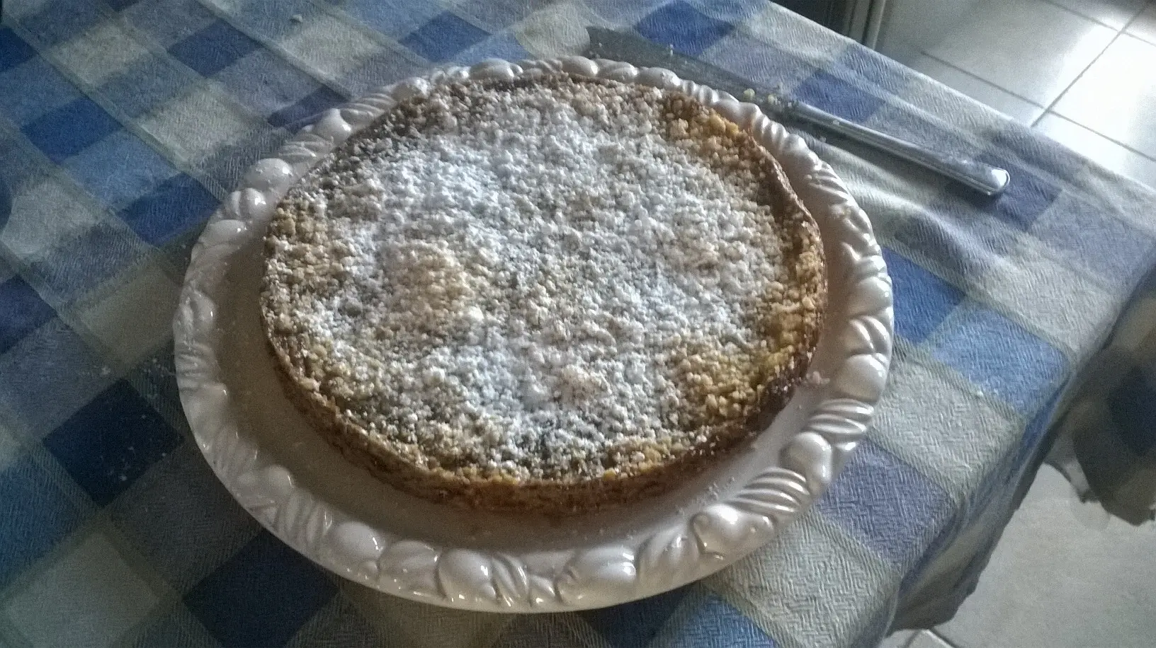 Torta sbriciolona alla ricotta e cioccolato